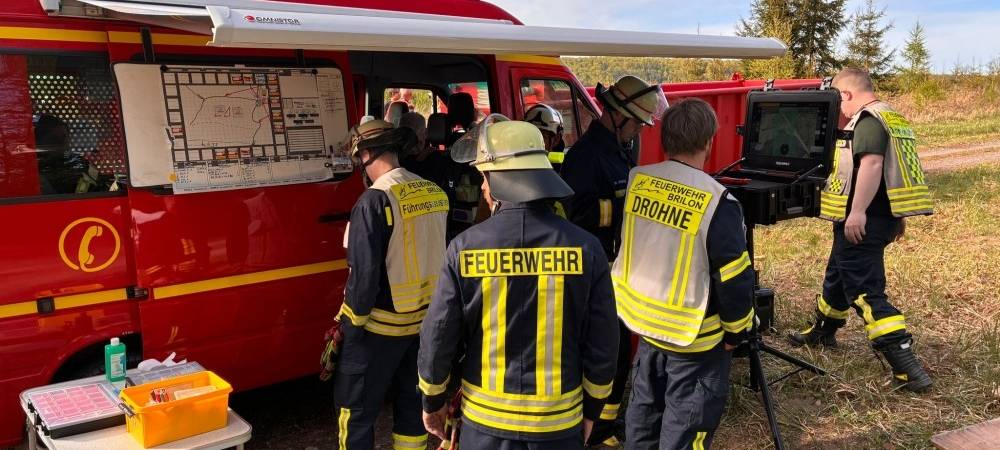 Flächenbrand bei Brilon-Alme