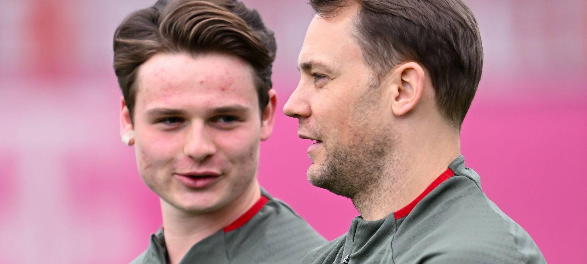 Jonas Urbig und Manuel Neuer