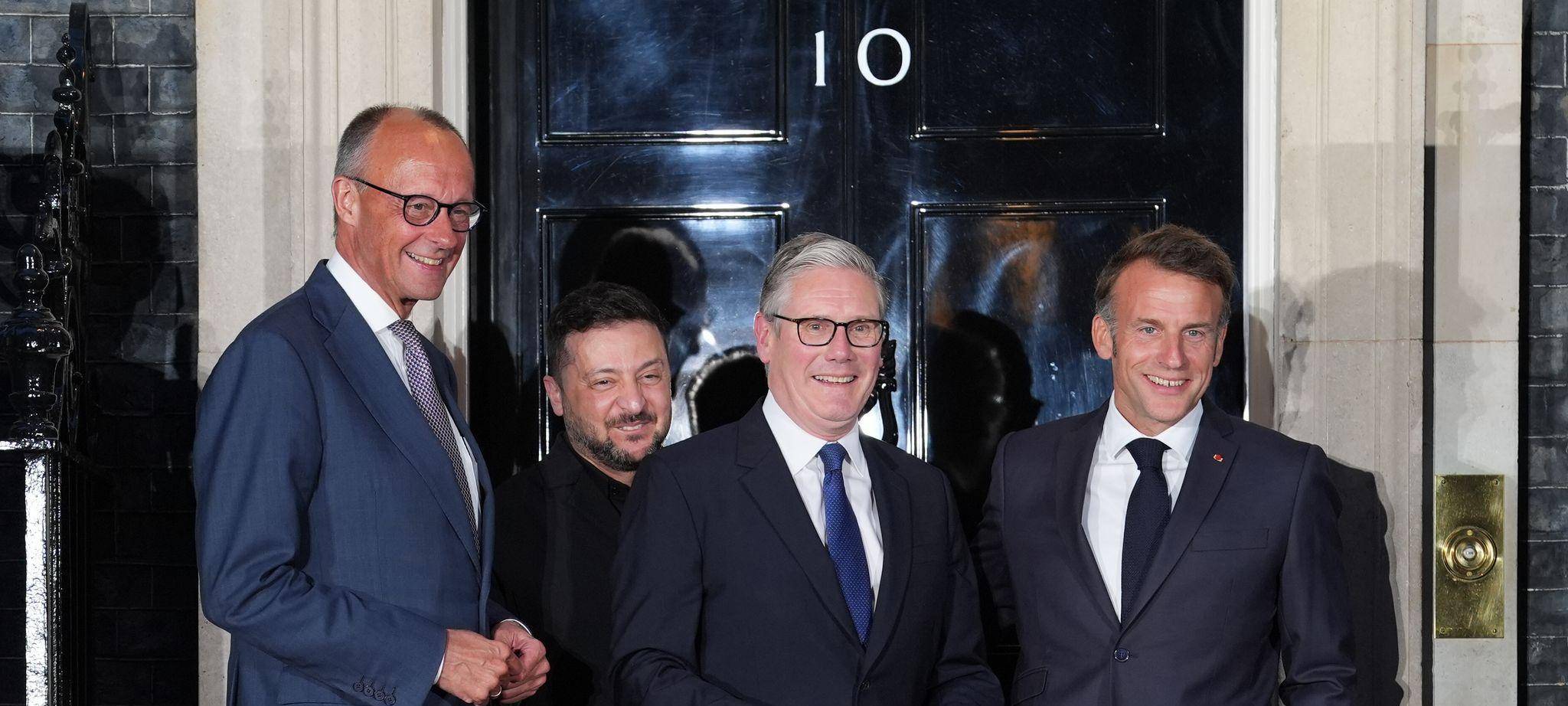 Ukraine-Krieg - Treffen von Starmer, Merz, Macron und Selenskyj