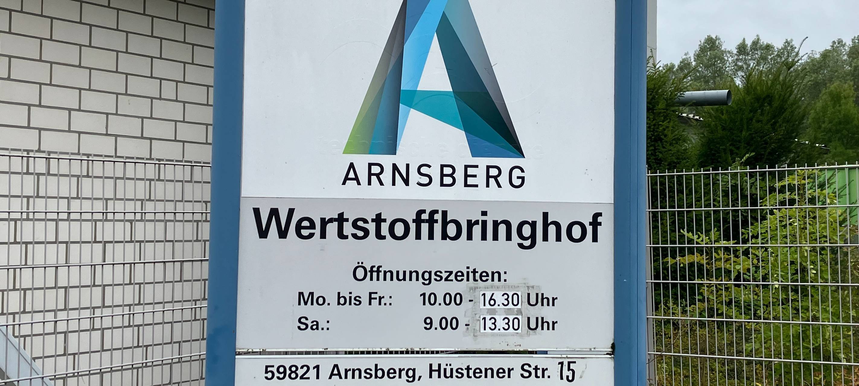 Hitze: Wertstoffbringhof Arnsberg schließt früher