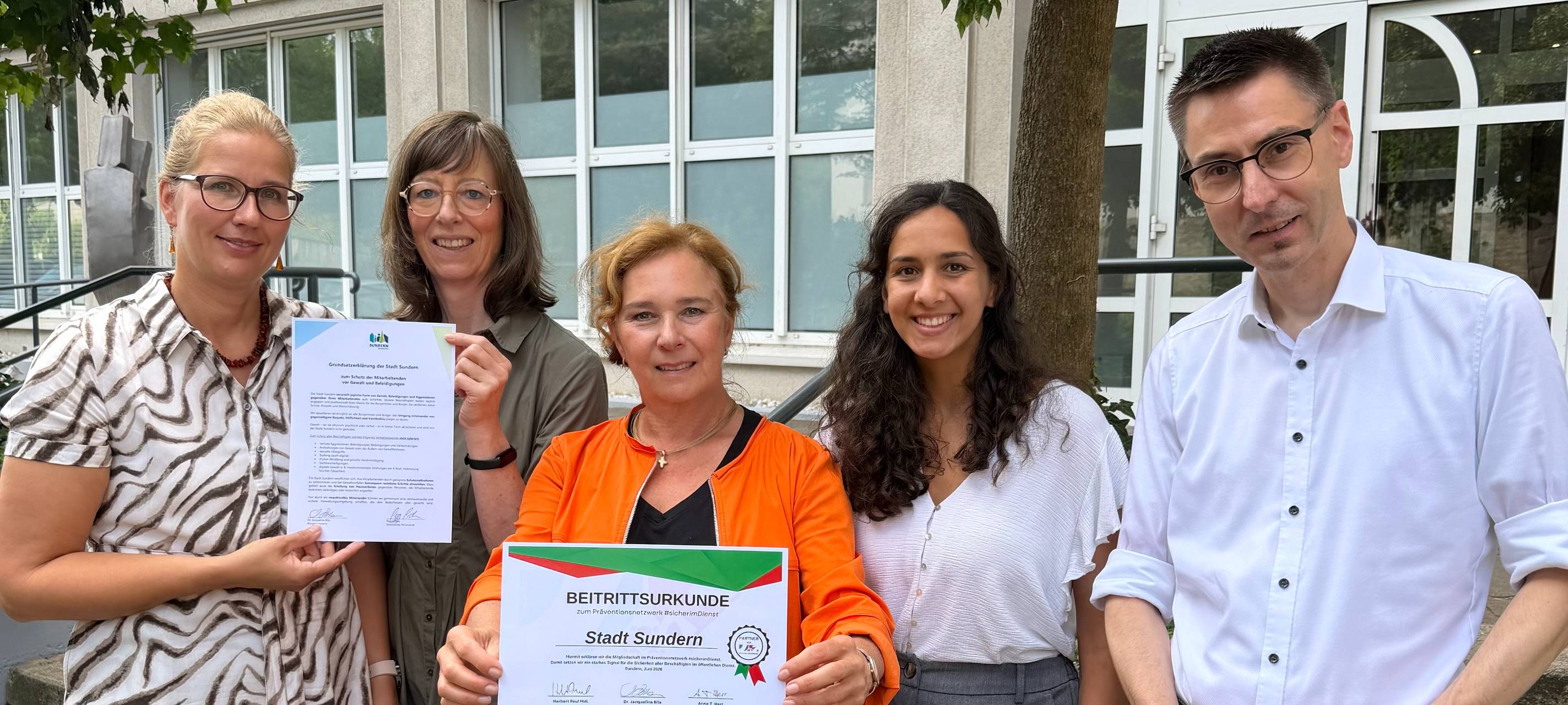 Sundern tritt dem Netzwerk #sicherimDienst bei