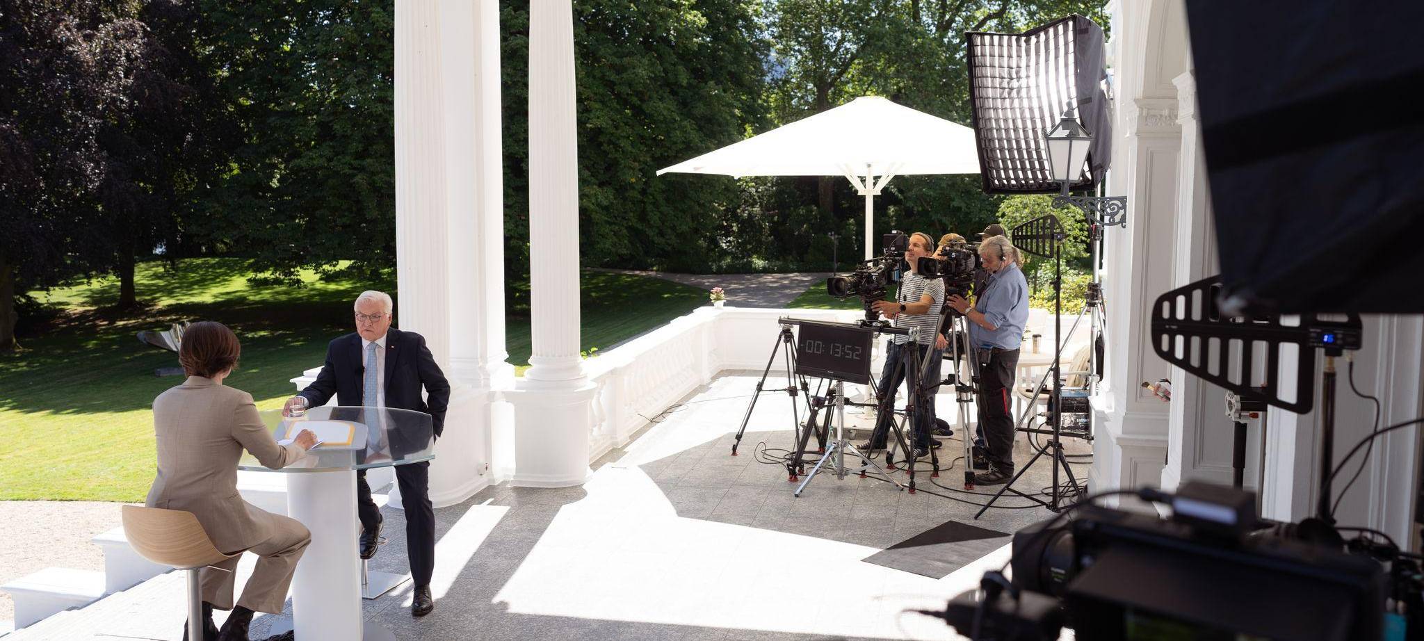 ZDF-Sommerinterview mit Bundespräsident Steinmeier