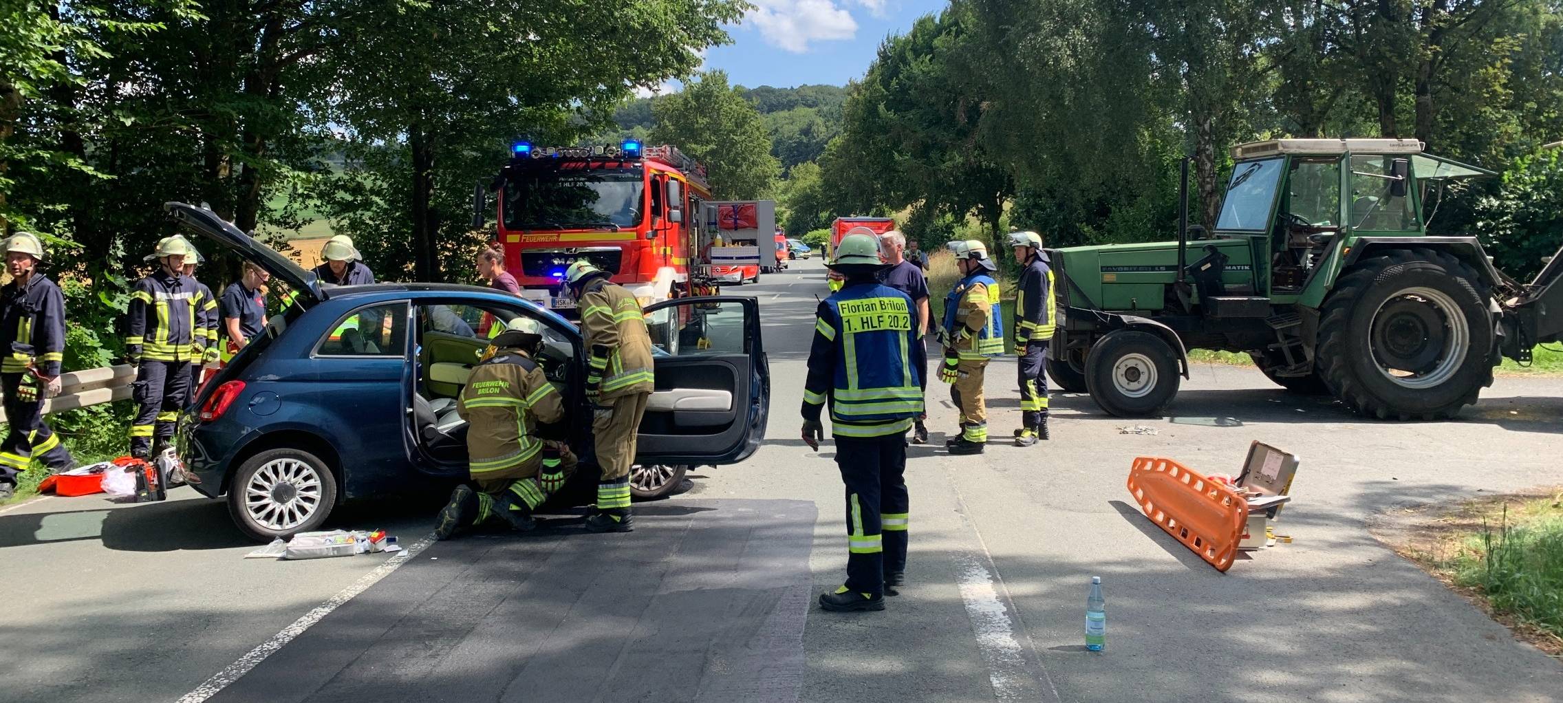 Schwerer Verkehrsunfall in Brilon-Aamühlen