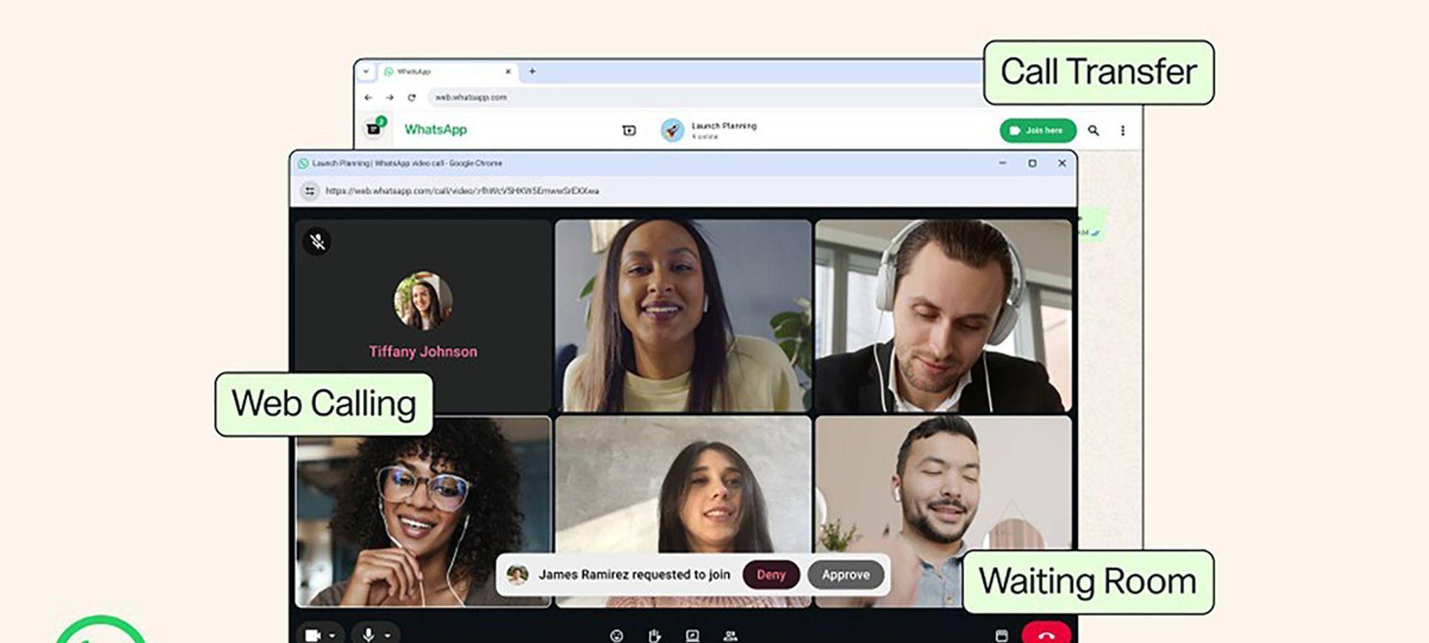 Web-Anrufe auf WhatsApp