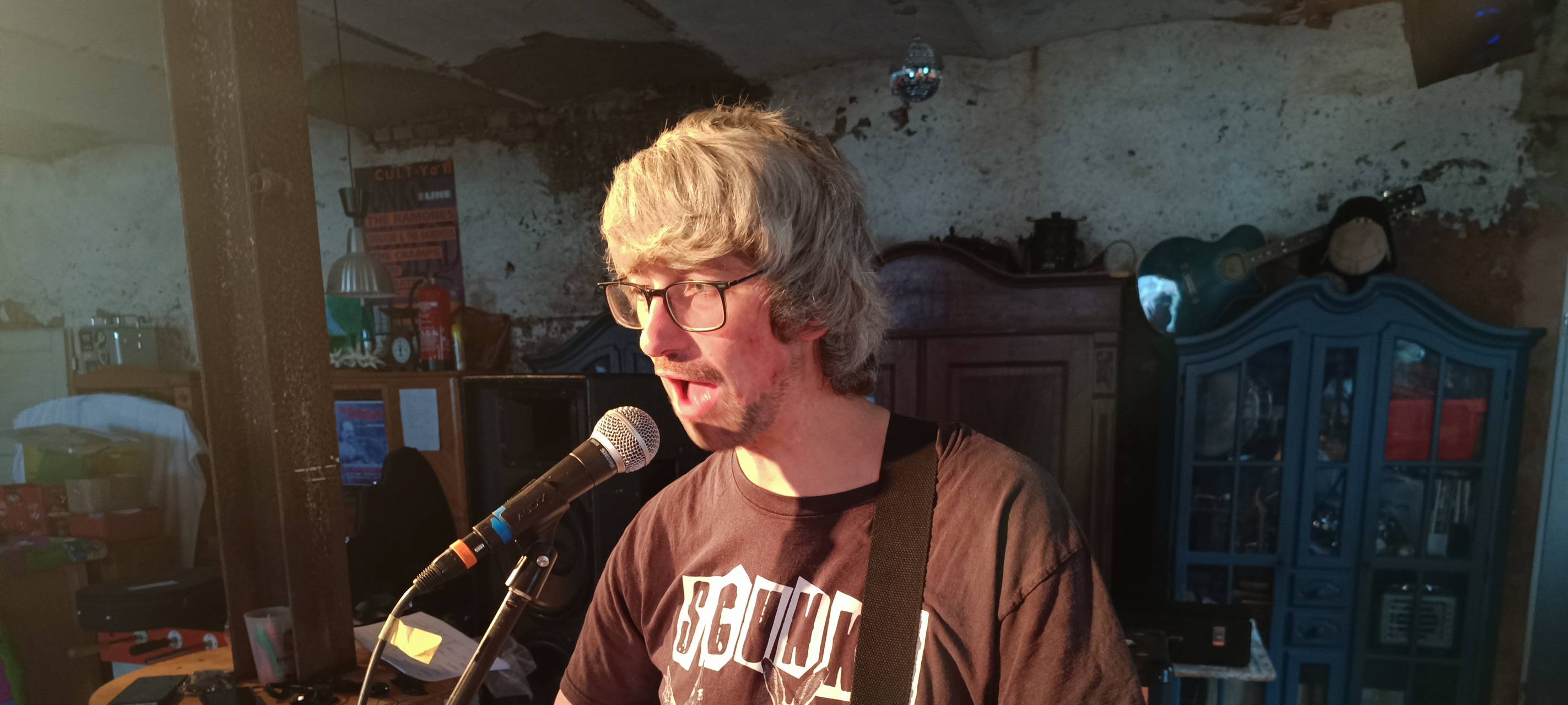 Seelsorger Matthias Hein bei Probe