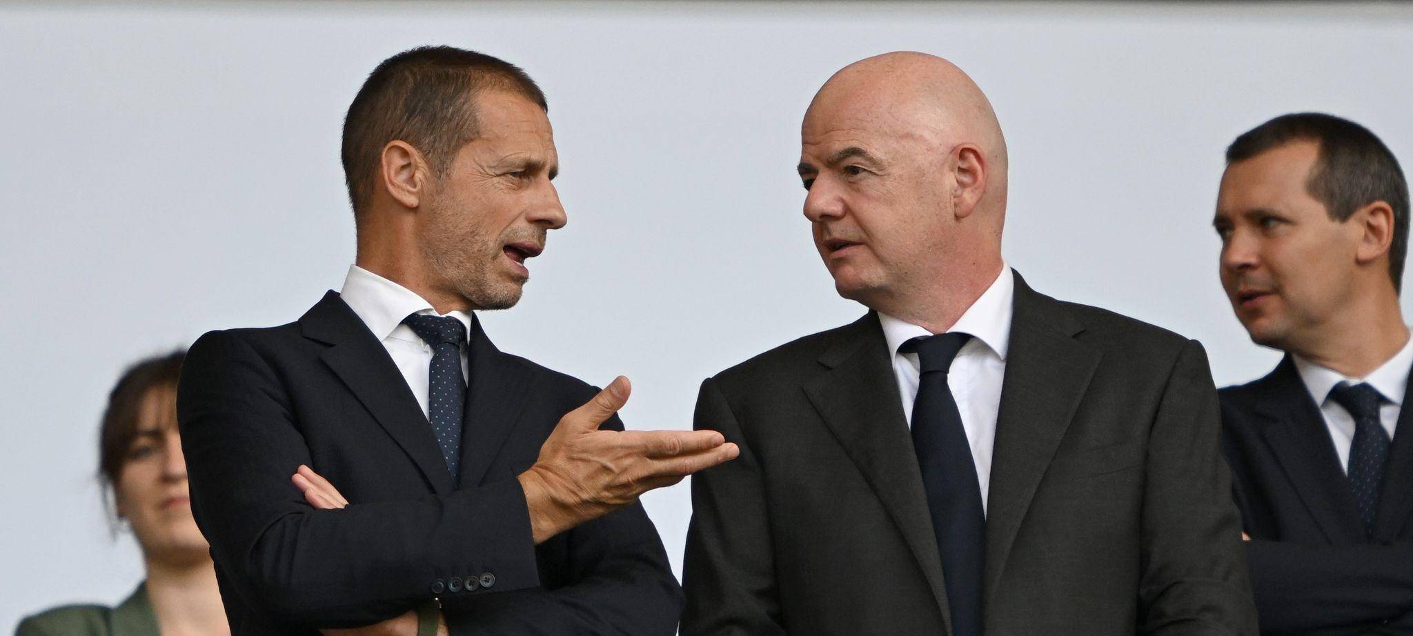 Aleksander Ceferin und Gianni Infantino
