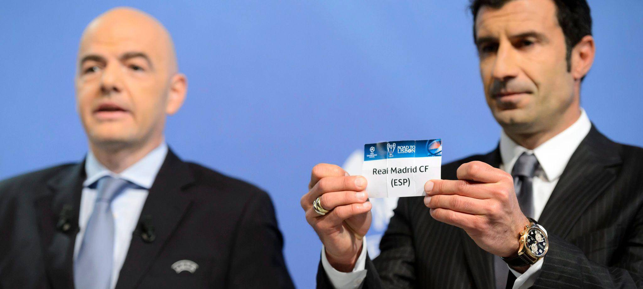 Gianni Infantino und Luis Figo