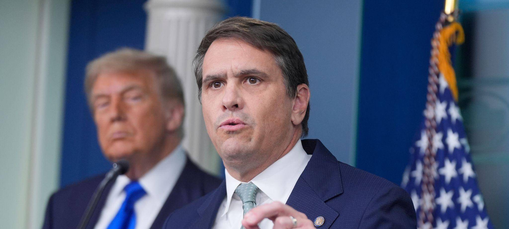 Präsident Donald Trump und Justizminister Todd Blanche