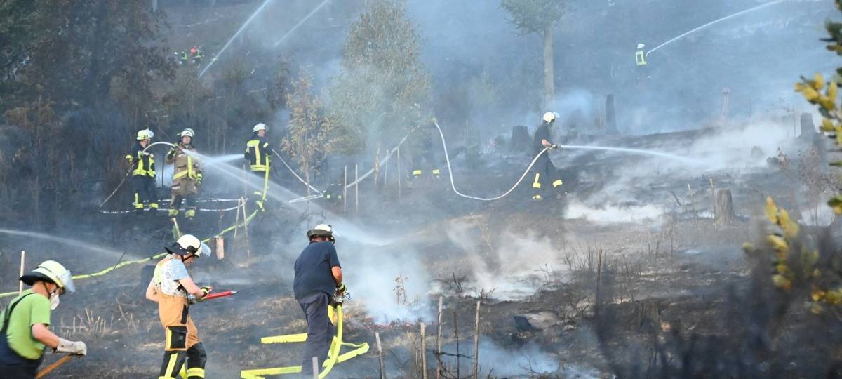 Großeinsatz: Waldbrand in Olsberg-Bigge
