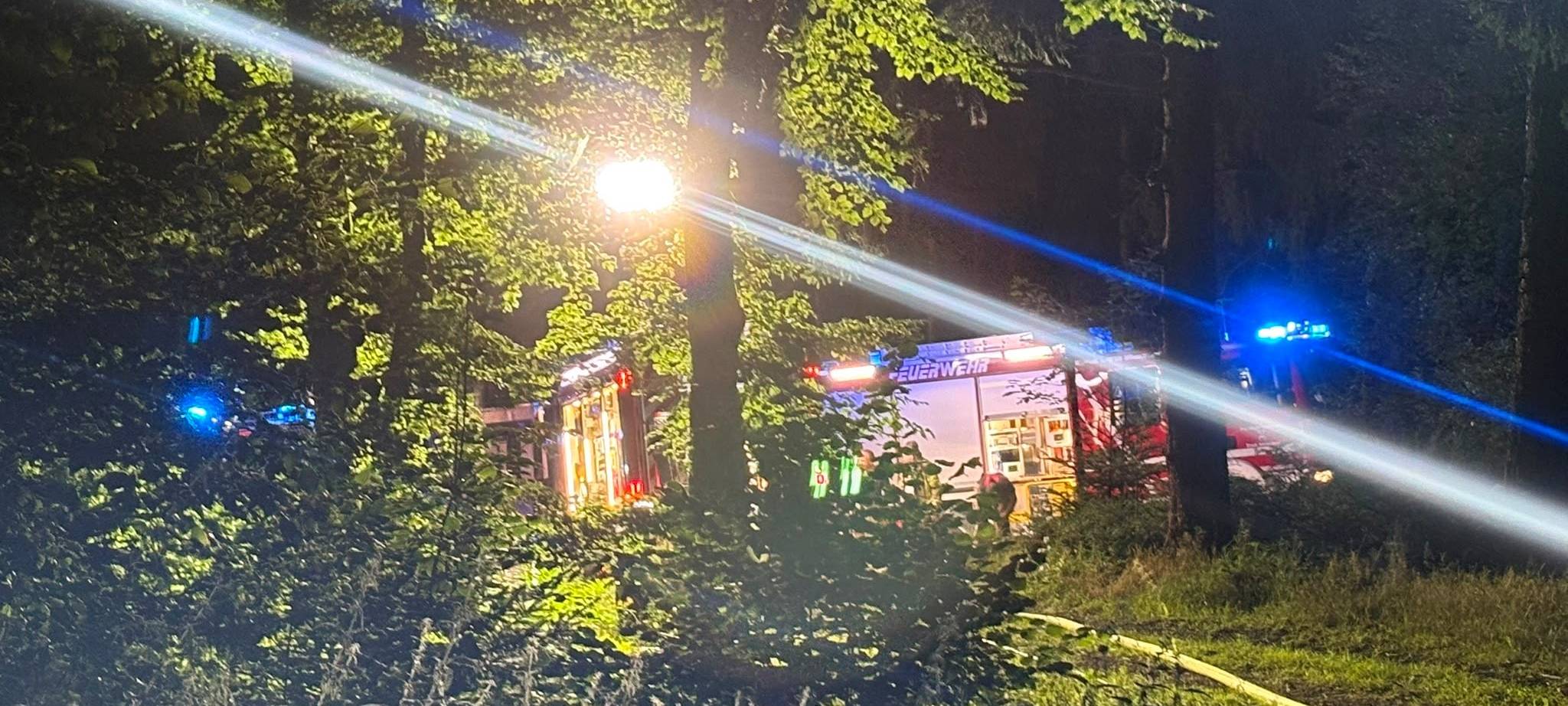 Waldbrand bei Siedlinghausen