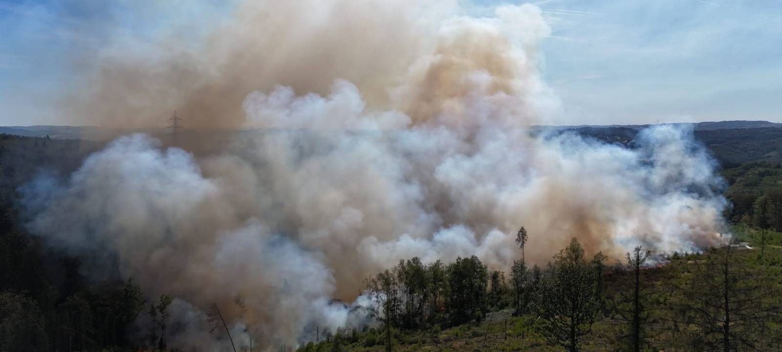 Großer Waldbrand in Stemel