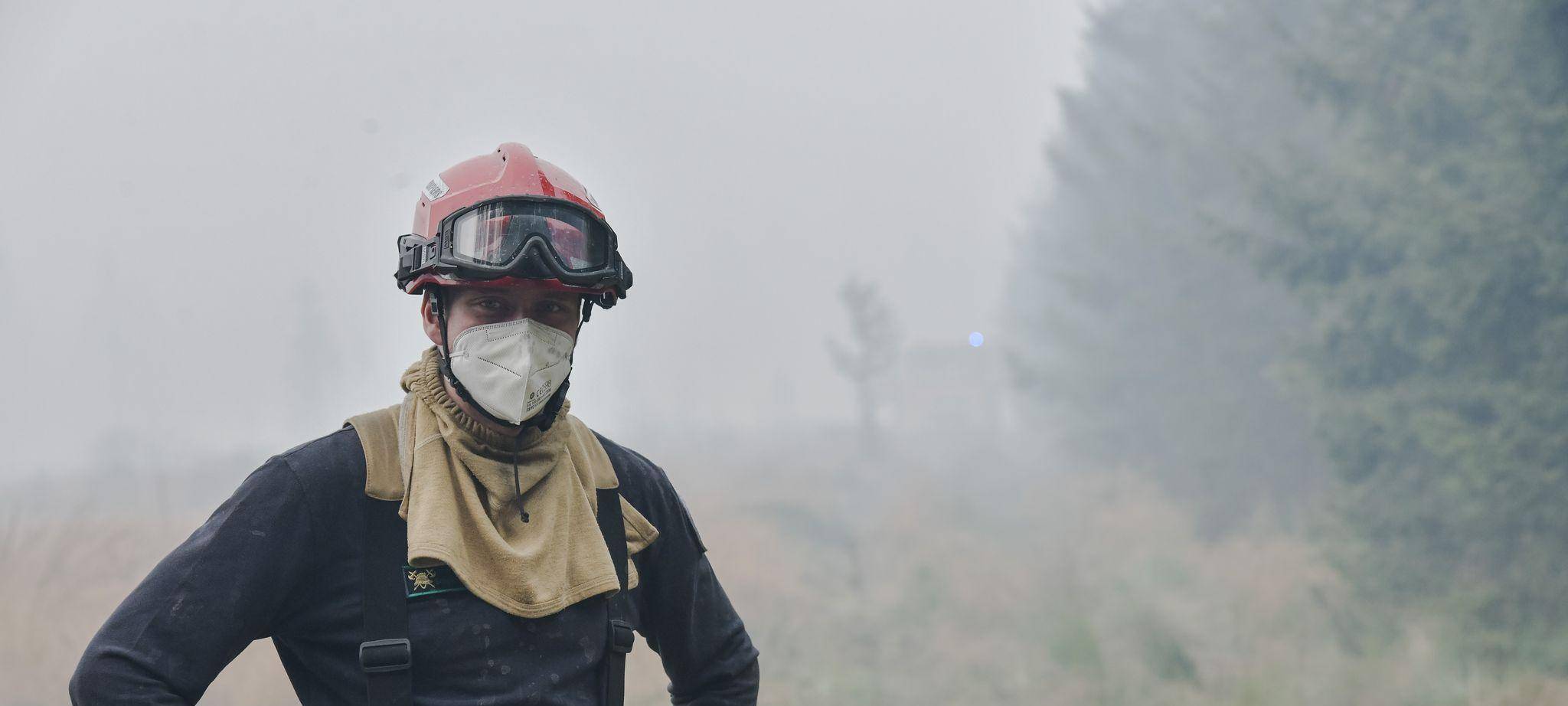 Waldbrand im Hohen Venn