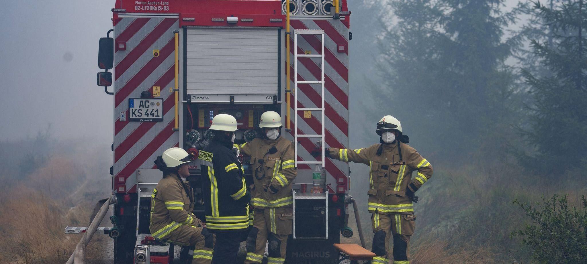 Waldbrand im Hohen Venn