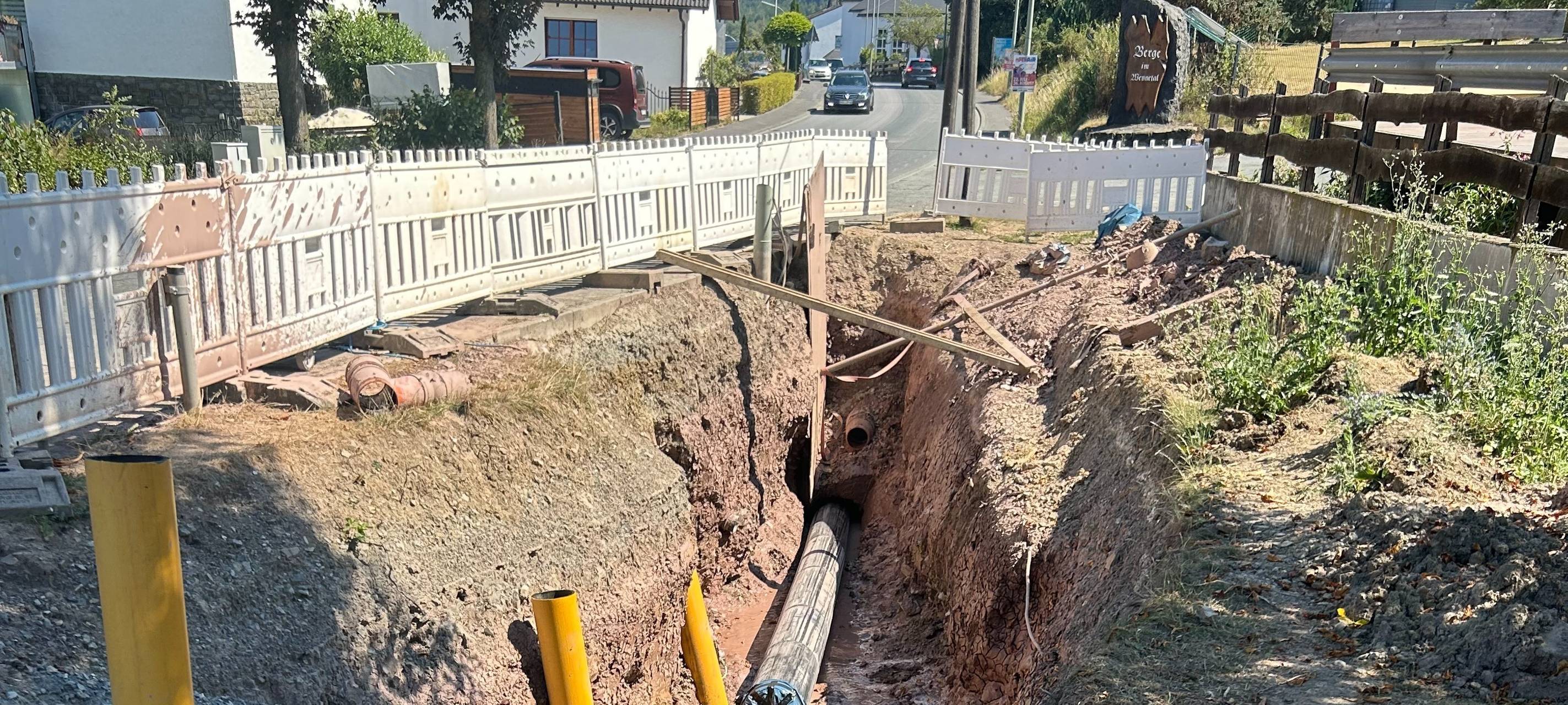 Kanalarbeiten Berge: Wichtiger Schritt geschafft