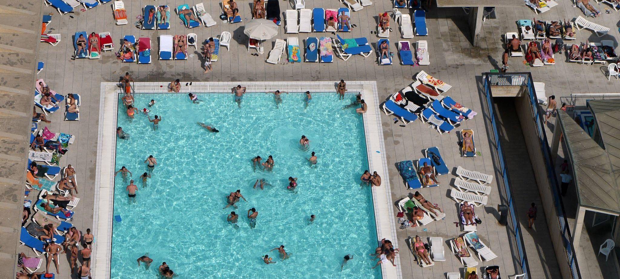 Freibad am Stadtstrand in Barcelona