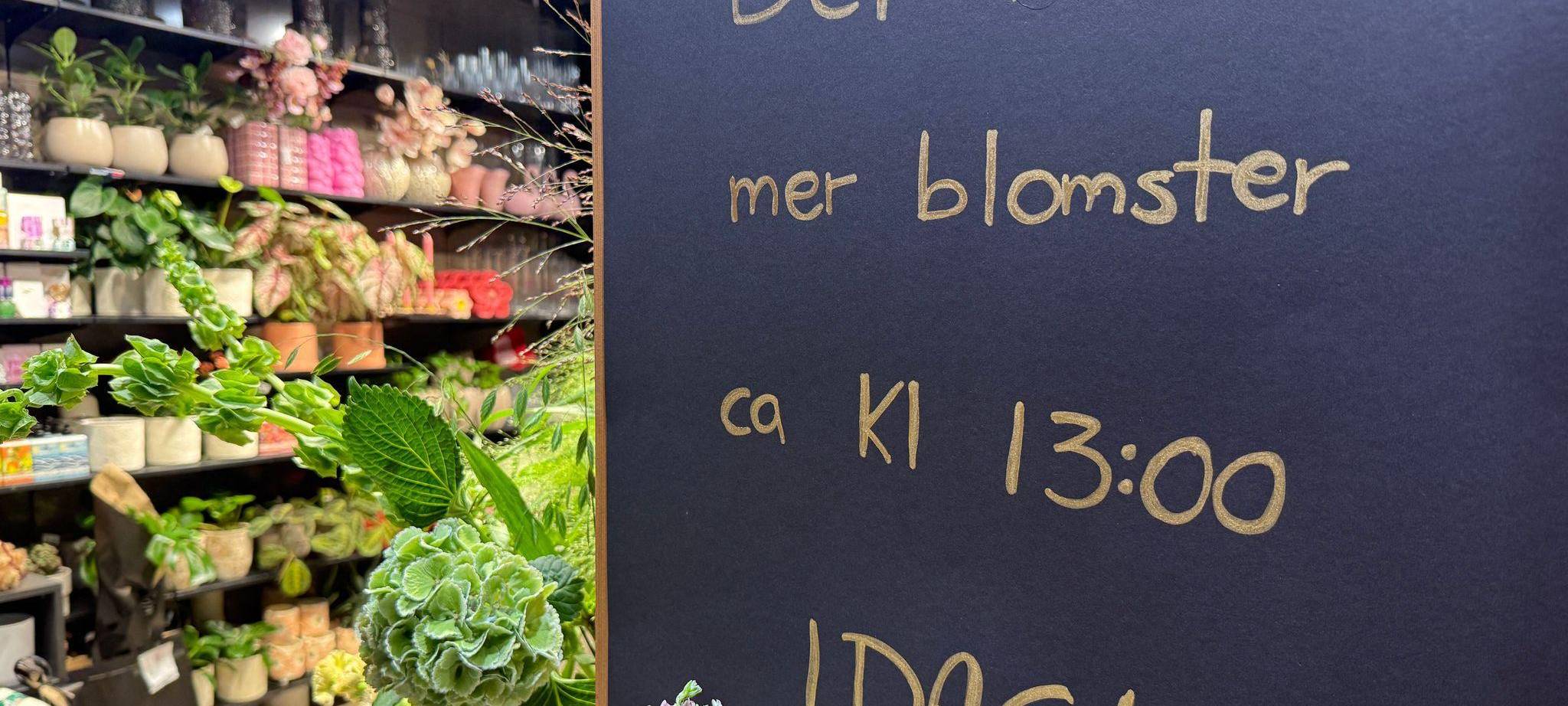 Trauer um König Harald - Blumenverkauf
