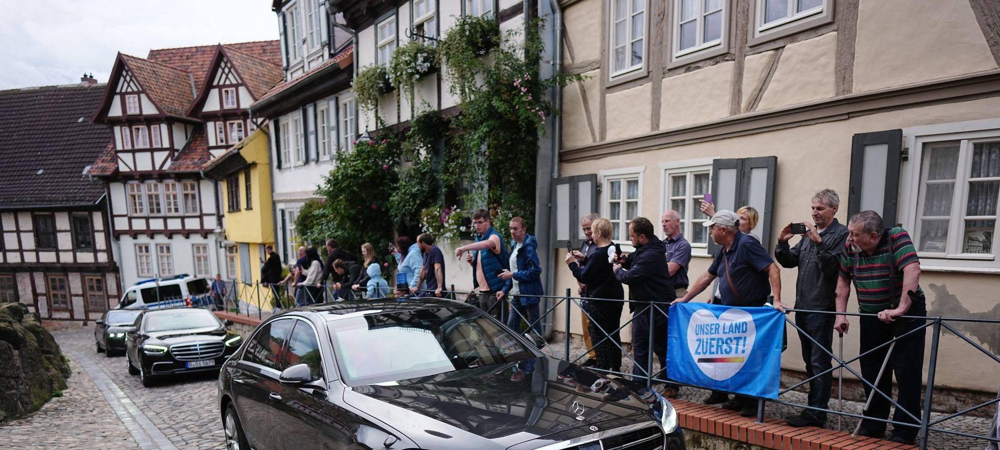 Wahlkampf der CDU Sachsen-Anhalt mit Bundeskanzler Merz