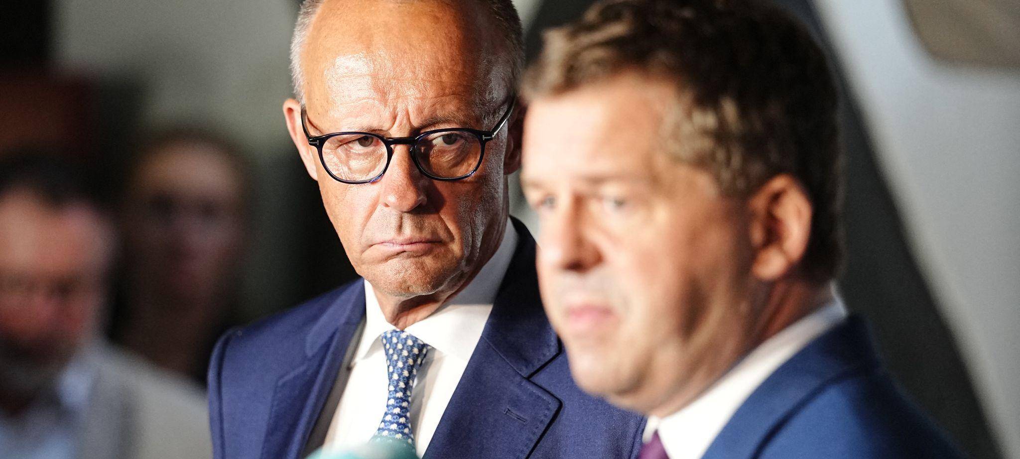 Wahlkampf der CDU Sachsen-Anhalt mit Bundeskanzler Merz