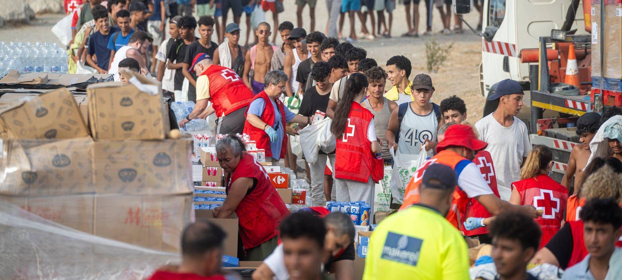 Migranten in Ceuta
