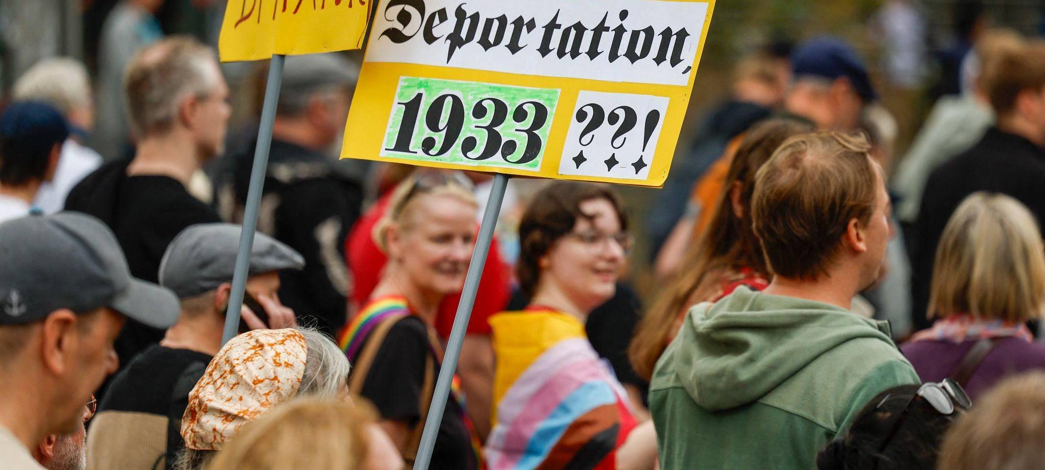 Demonstration gegen die AfD in Düsseldorf