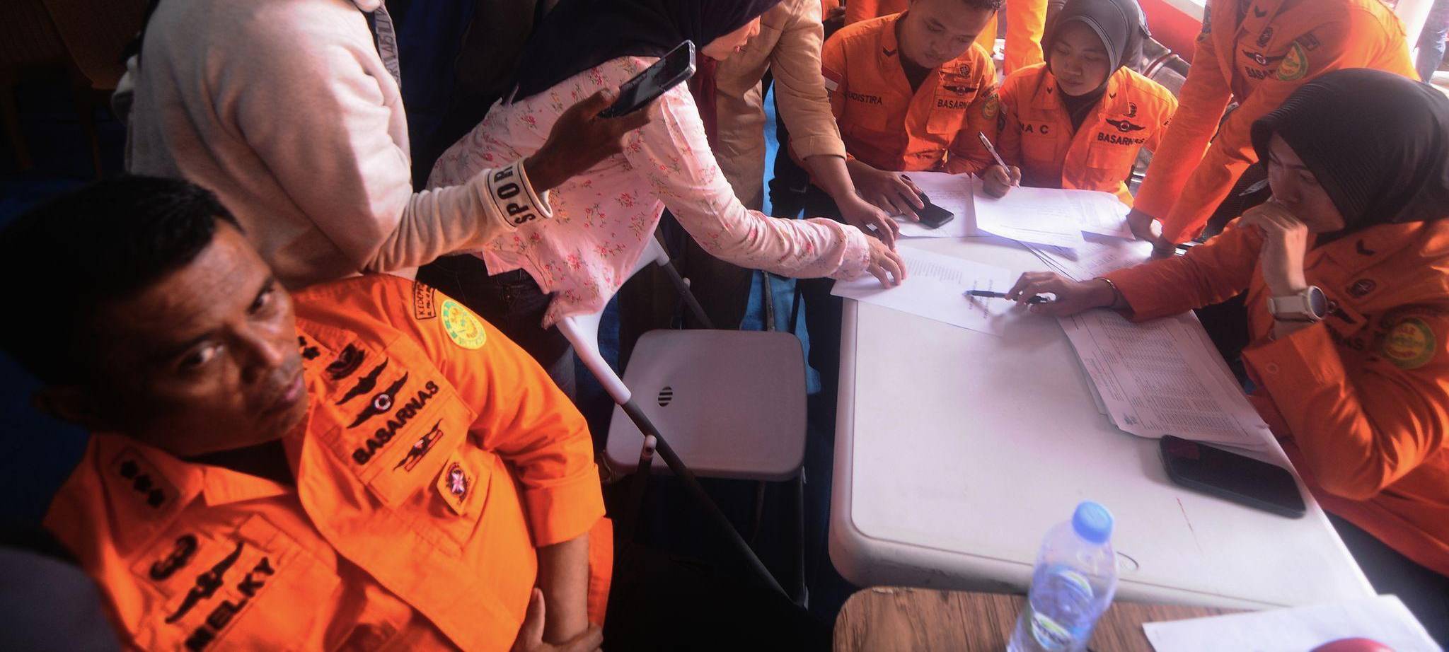 Indonesische Fähre in Seenot