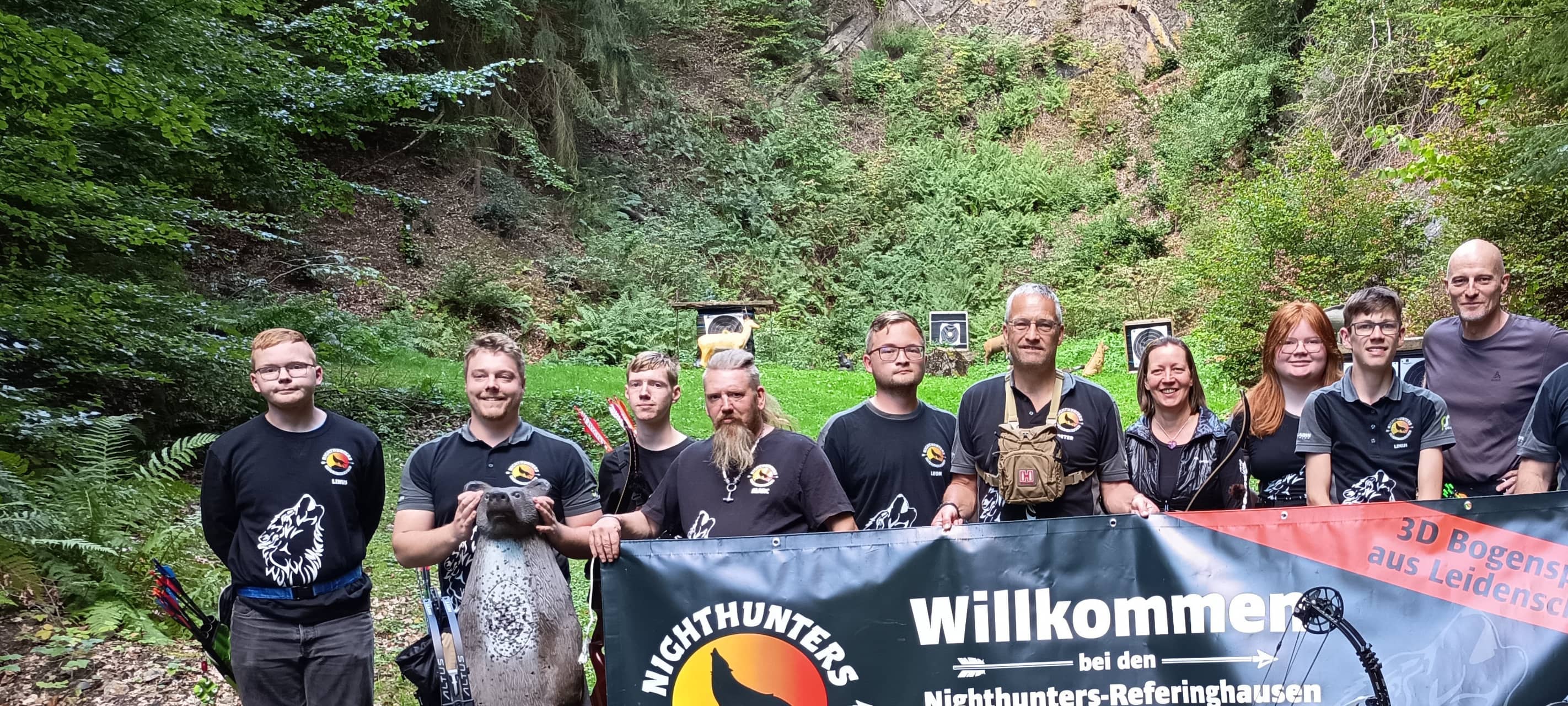 Die Nighthunters im Trainings-Steinbruch