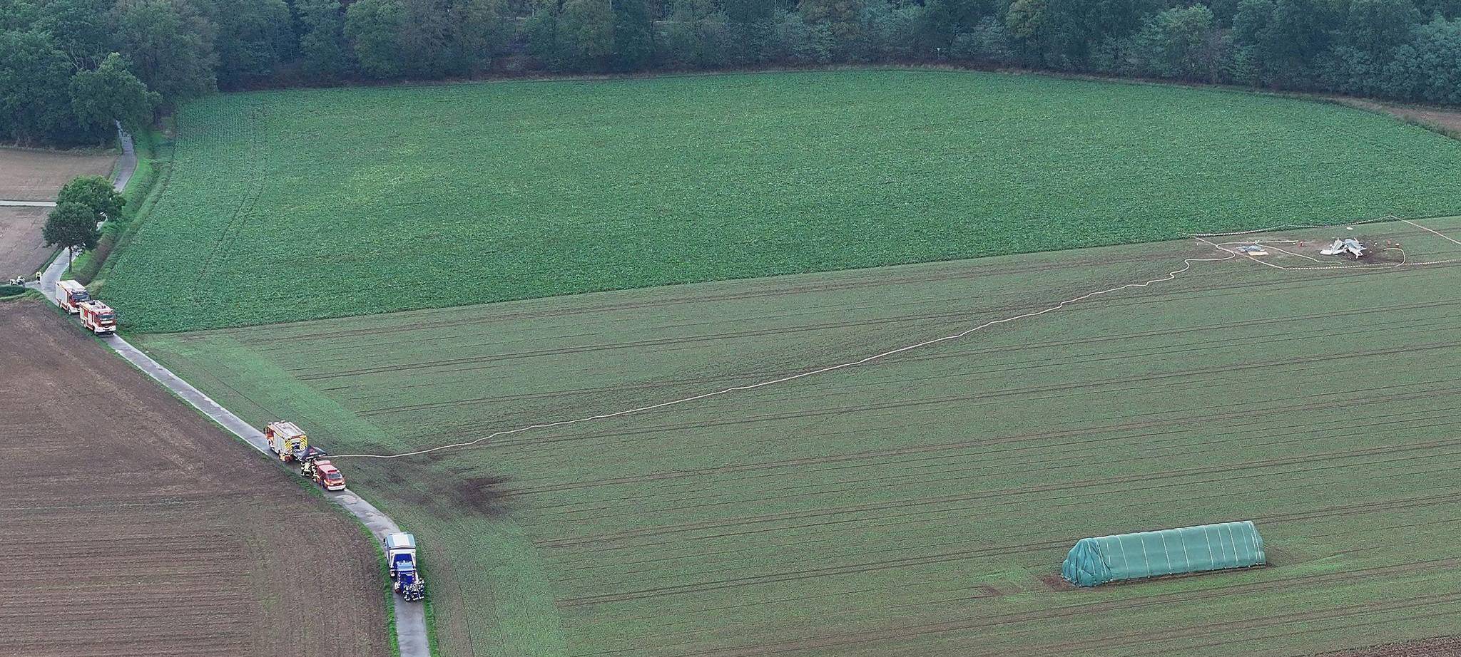 Absturz eines Kleinflugzeugs im Rheinland