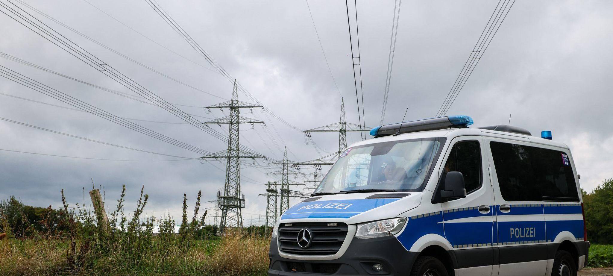 Polizeieinsatz am Kraftwerk Weisweiler