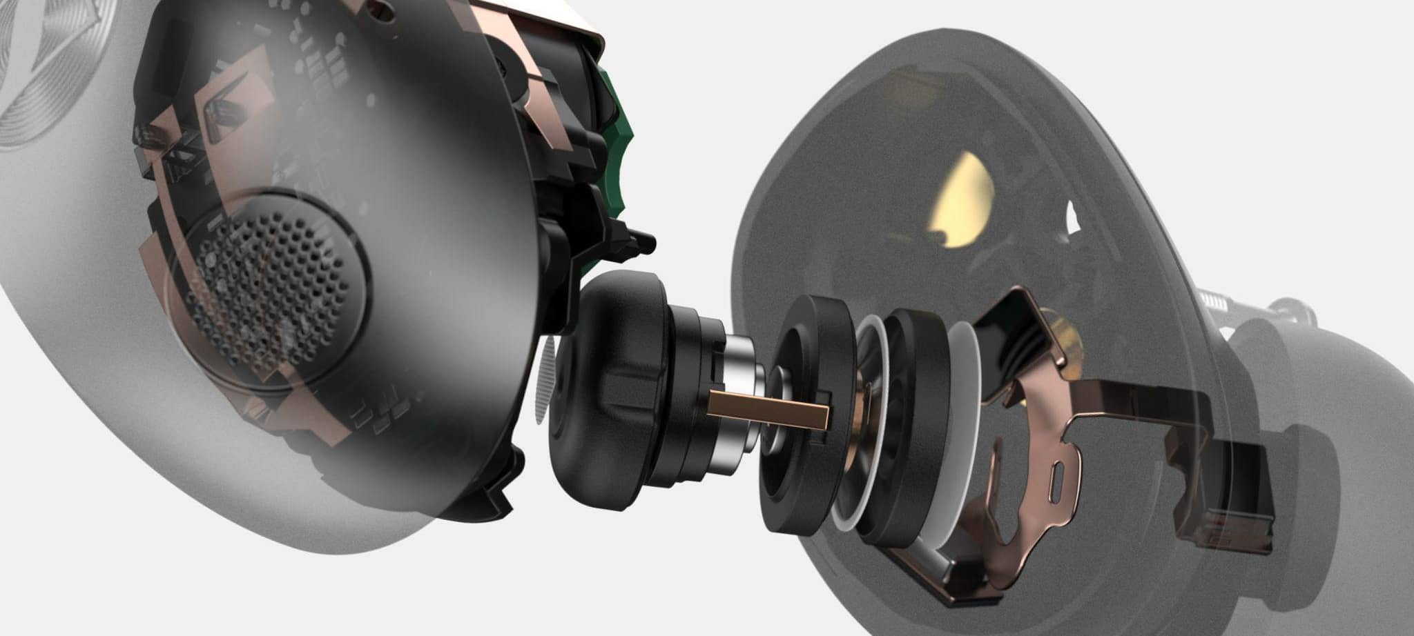 Aufbau der Kopfhörer «Momentum True Wireless 5» von Sennheiser