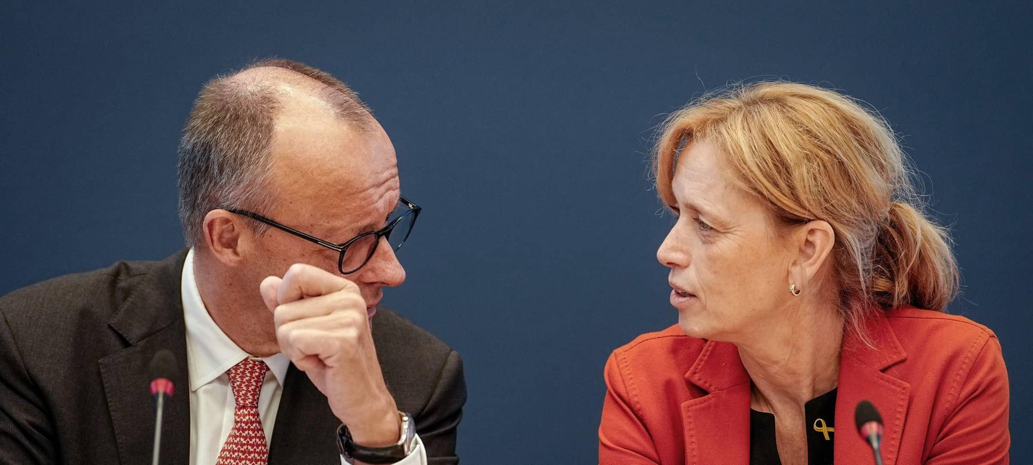 Friedrich Merz und Karin Prien