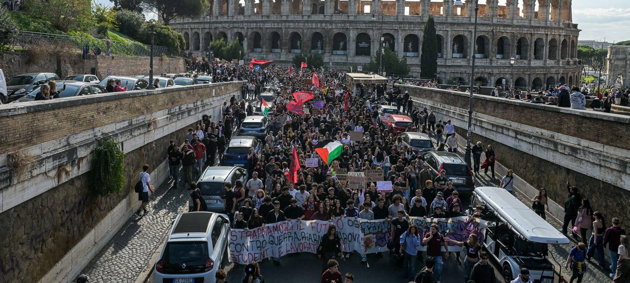 Generalstreik in Italien - Rom