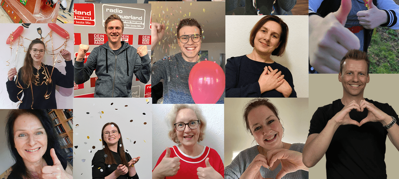 Collage Mitarbeiter Radio Sauerland