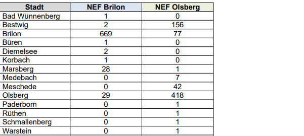 Mehr Rettungsdienst-Einsätze in Brilon und Olsberg