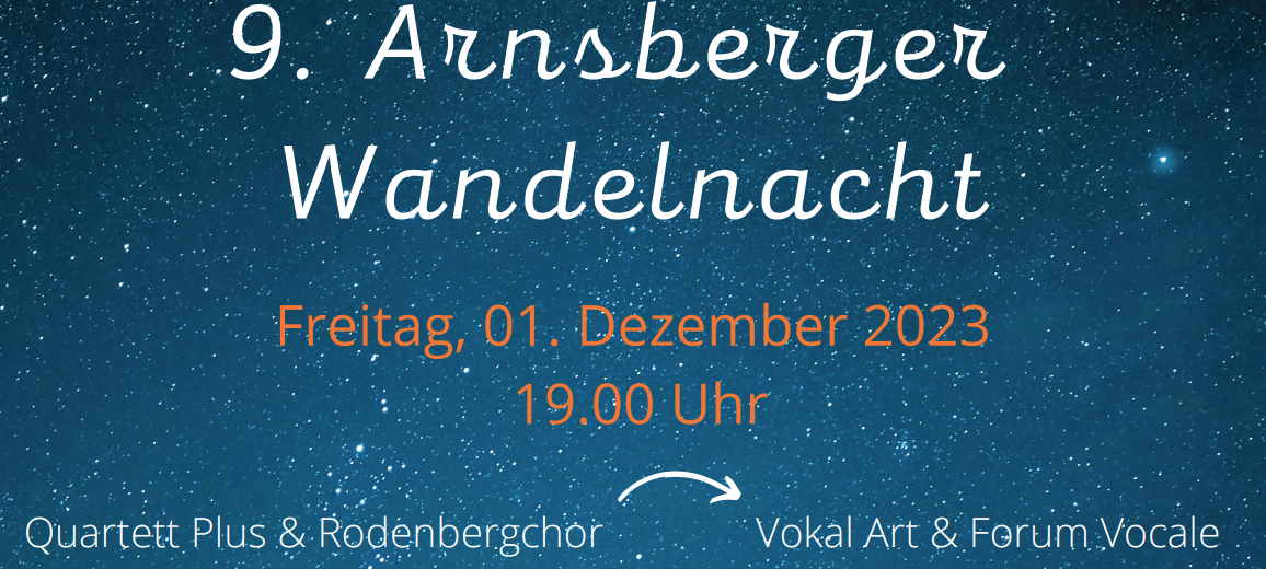 Wandelnacht in Arnsberg