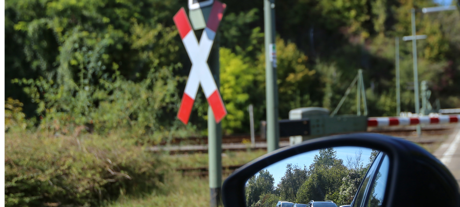 Bahnschranken in Meschede-Laer wieder oben