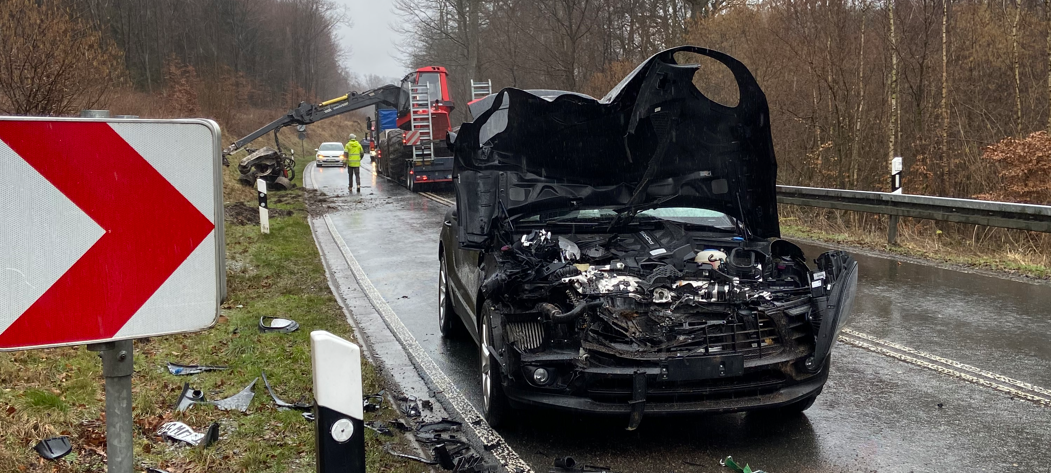 Unfall mit Tieflader