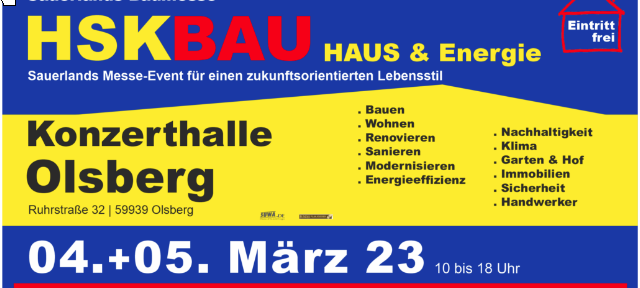 Olsberg: Baumesse in der Konzerthalle