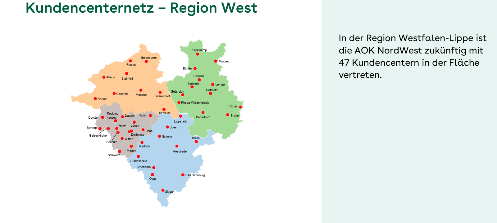 AOK schließt drei Kundencenter im Hochsauerlandkreis