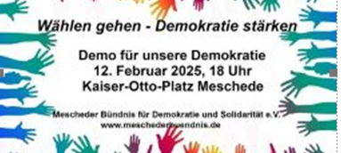 Demo für Demokratie in Meschede
