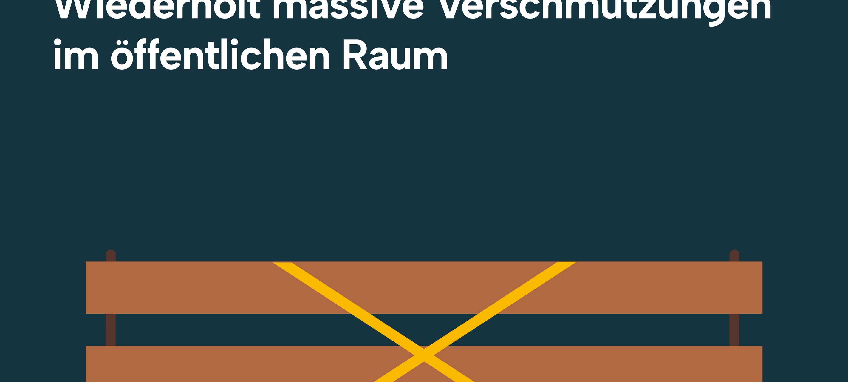 Winterberg: Unbekannter beschmiert Bänke mit Fäkalien