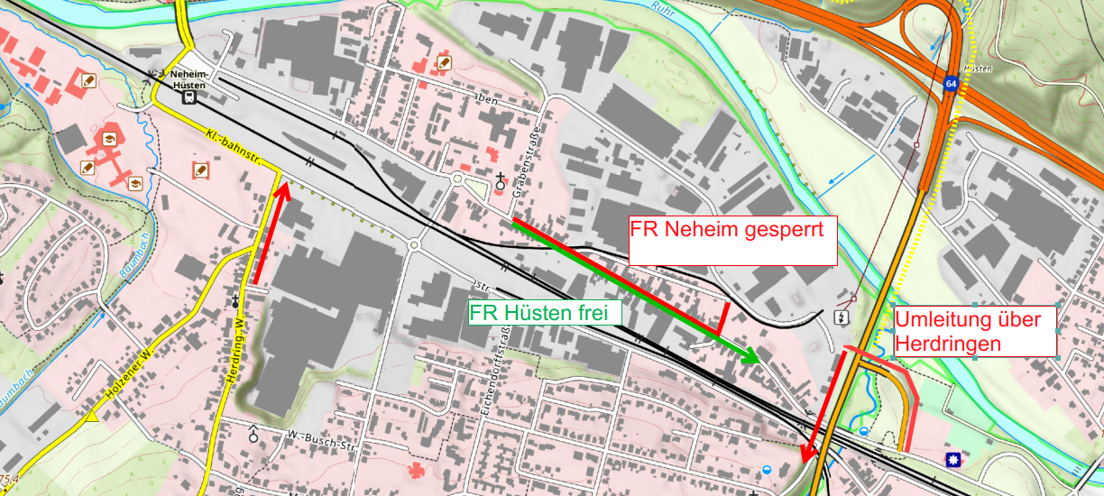 Ausbau Bahnhofstraße Hüsten geht in neue Phase