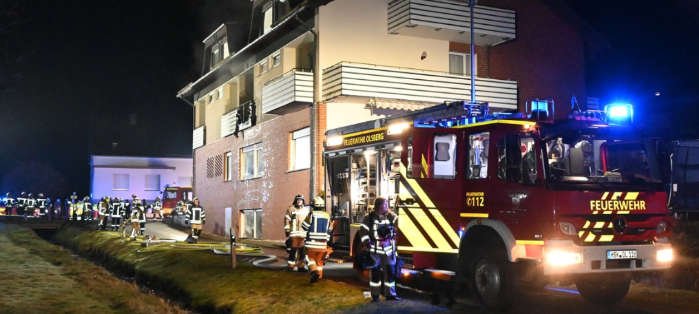 Brand in Flüchtlingsunterkunft in Olsberg