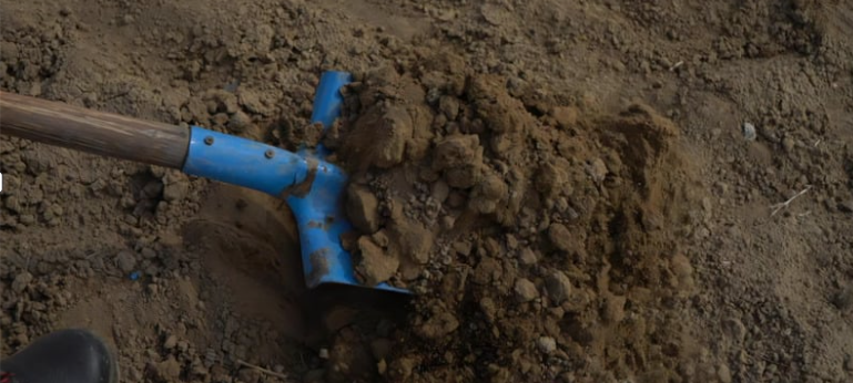 Aktuell werden Bodenproben genommen