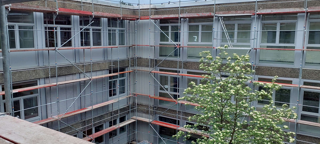 Bauarbeiten am Gymnasium Marsberg im Zeitplan