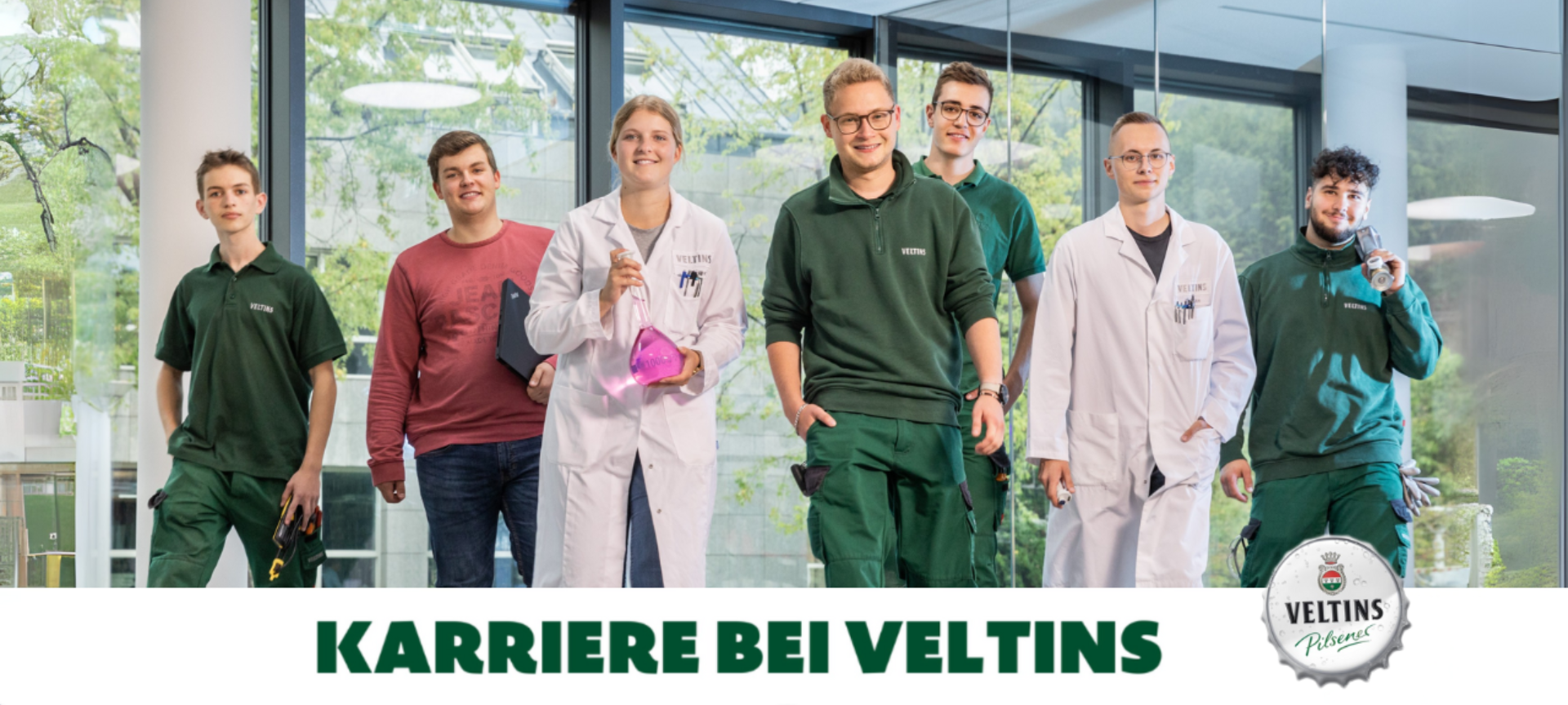 Auszubildende bei Veltins