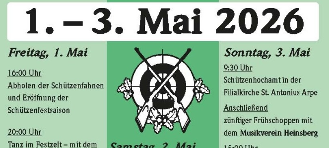 Start der Schützenfestsaison