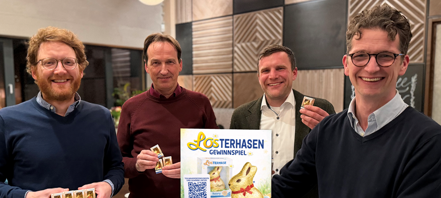 Osterhasen-Verlosung für soziale Zwecke