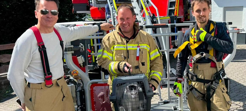 Feuerwehr Winterberg rettet Katze