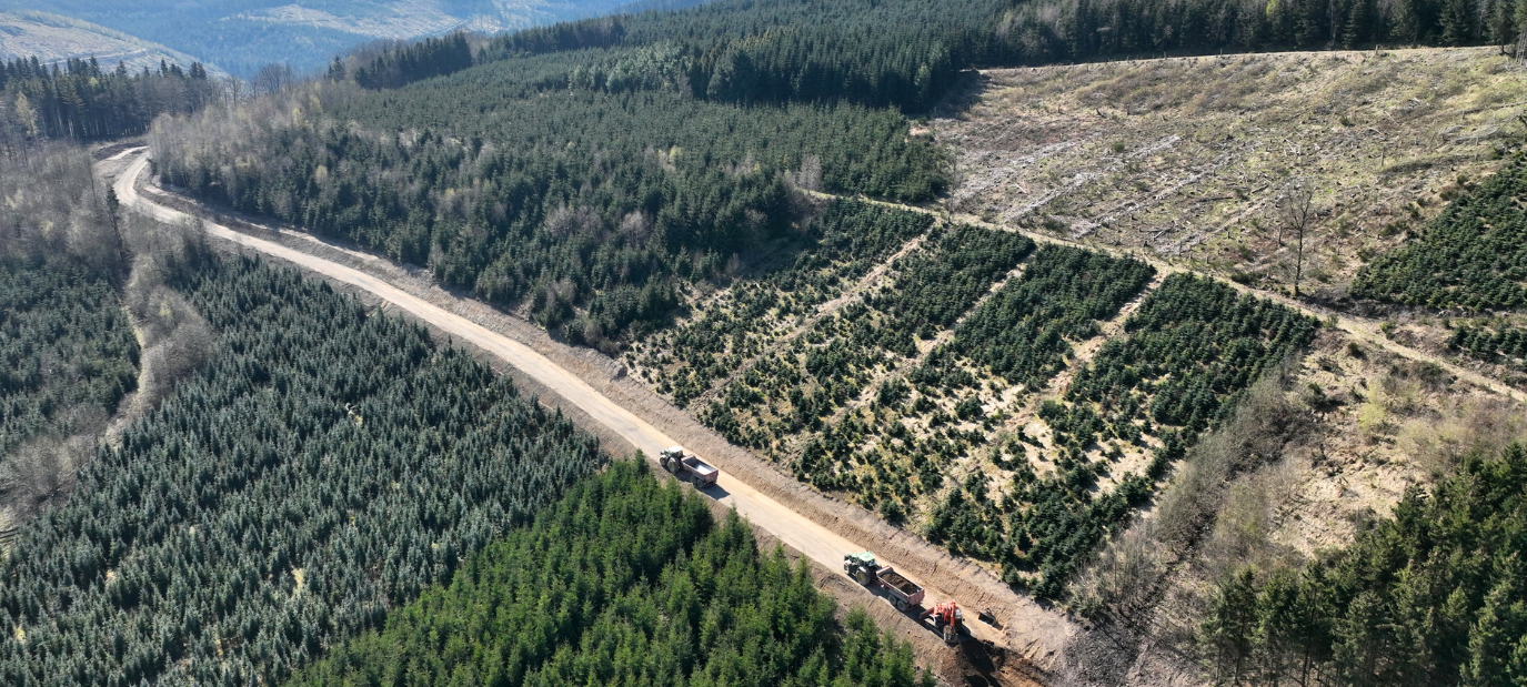 Schwertransporte Windpark in Sundern